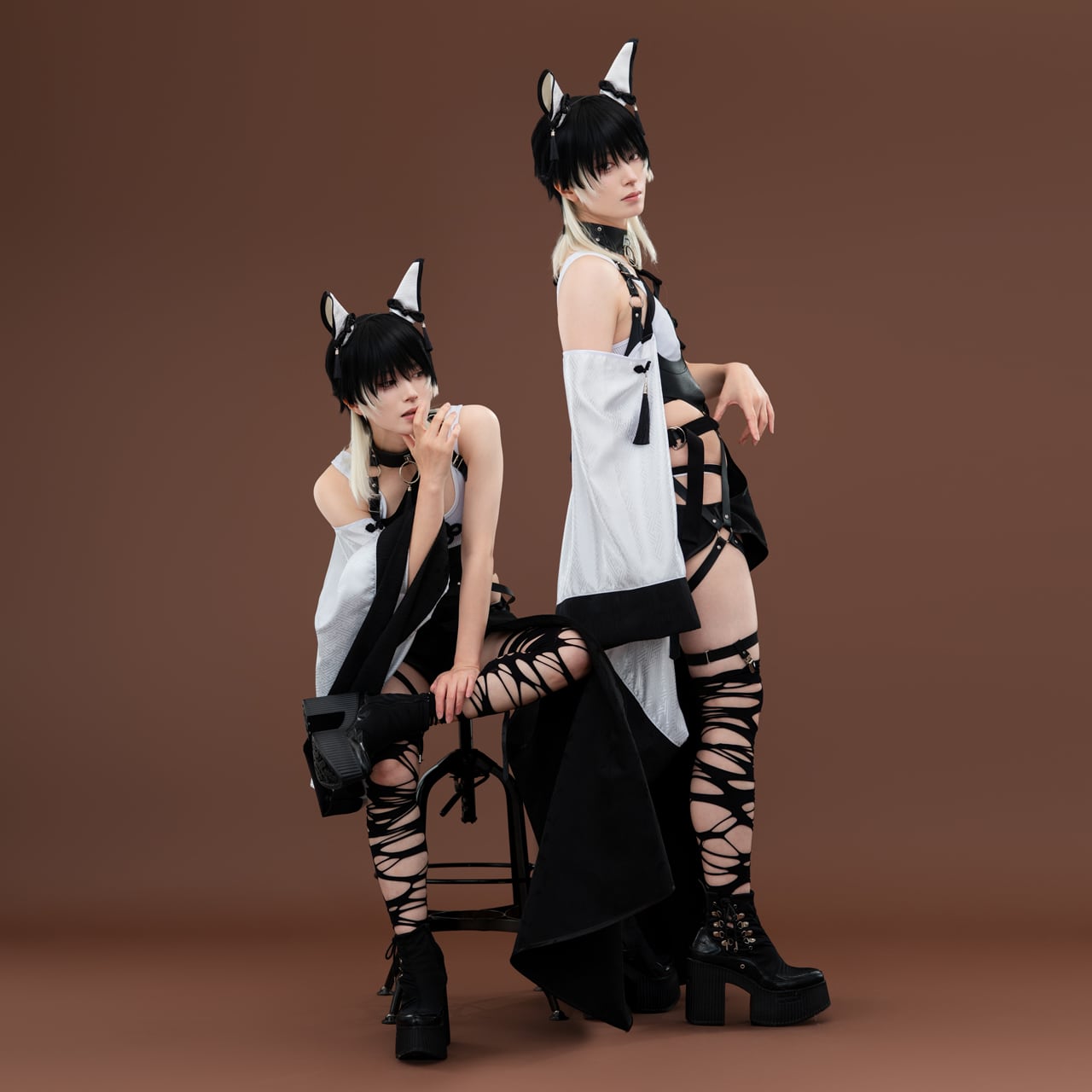 【Pre-Order】Zodiac “Year of the Horse” Costume with Horse Ears, 6 piece set